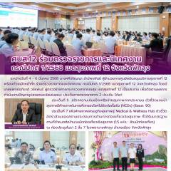 ประชุมคณะกรรมการตรวจประเมิน นวดไทยพรีเมี่ยม (Nuad Thai Premium Award)  และรางวัลไทยสปาพรีเมี่ยม (Thai Spa Premium Award)  ประจำปีงบประมาณ 2568 เขตสุขภาพที่ 12 (ผ่านระบบออนไลน์ Webex meeting)