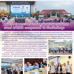 ศบส.12 ร่วมตรวจราชการและนิเทศงาน กรณีปกติ  รอบที่ 2/2568 เขตสุขภาพที่ 12 จังหวัดพัทลุง 