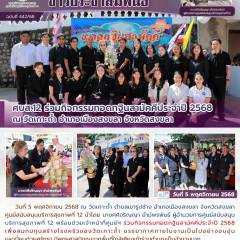 ศบส.12 ร่วมกิจกรรมทอดกฐินสามัคคีประจำปี 2568 ณ วัดเกาะถ้ำ อำเภอเมืองสงขลา จังหวัดสงขลา  