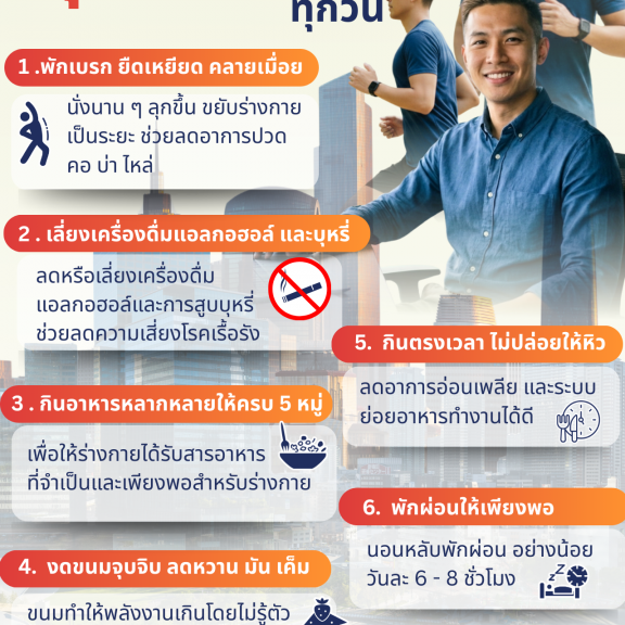 คนทำงานสุขภาพดี เริ่มได้ทุกวัน