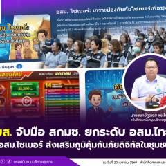 สบส. จับมือ สกมช. ยกระดับ อสม.ไทย สู่ อสม.ไซเบอร์ ส่งเสริมภูมิคุ้มกันภัยดิจิทัลในชุมชน