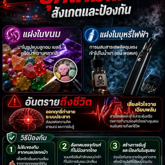 รู้ทันยาเสพติด ยุคใหม่ สังเกตและป้องกัน