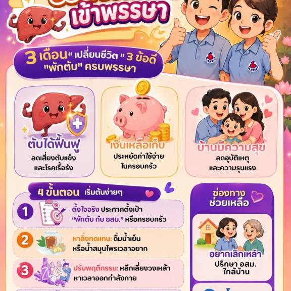 พักตับ กับ อสม. 