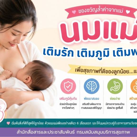 นมแม่…เติมรัก เติมภูมิ เติมพลังให้ลูก