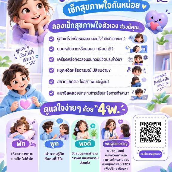 ใจเราเป็นอย่างไร? เช็กสุขภาพใจกันหน่อย